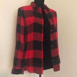Buffalo Plaid Woman’s Small Button Up rue21